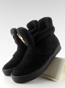 Sneakersy zamsz GF-jx29 Black