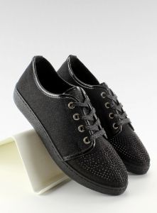 Buty z diamentowymi noskami 5-63 Czarny