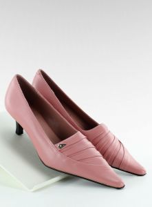 Pantofelki eleganckie H120-3 rożowe