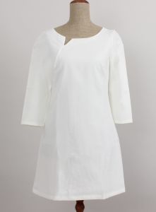 Sukienka gładka S39 Biała